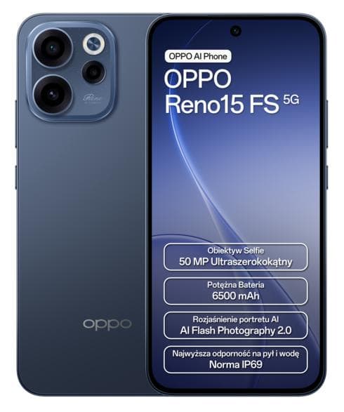 Smartphone OPPO Reno 15 FS 5G 8 GB/512 GB Granatblå