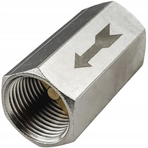 Lineær returventil til kompressor 1/2" 15 bar 50 mm