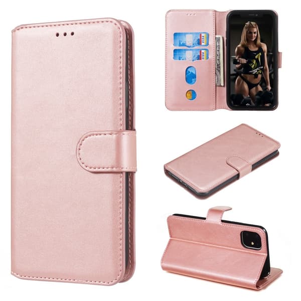 iPhone 11/XR wallet cover - Rosaguld