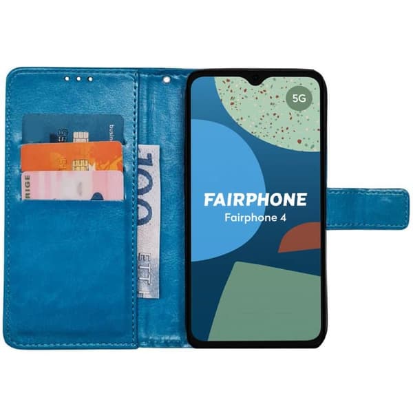 Lommebokdeksel 3-kort til Fairphone 4 - Lyseblå