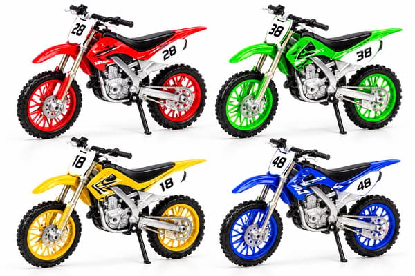 MC Cross 11 cm – Die-Cast Motorcykel – 1 stk – Farve sendes tilfældigt