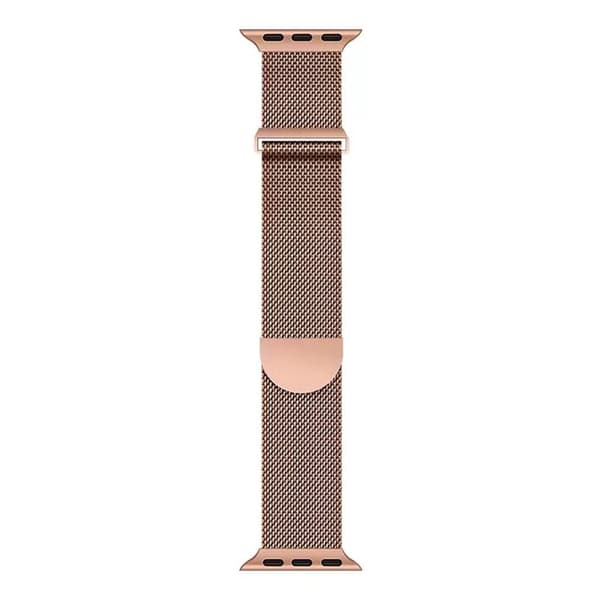 Magnetiskt armband Apple Watch Series 10 Ultra 38/40/41/42 mm Milanese Smart Watch Band - Roséguld