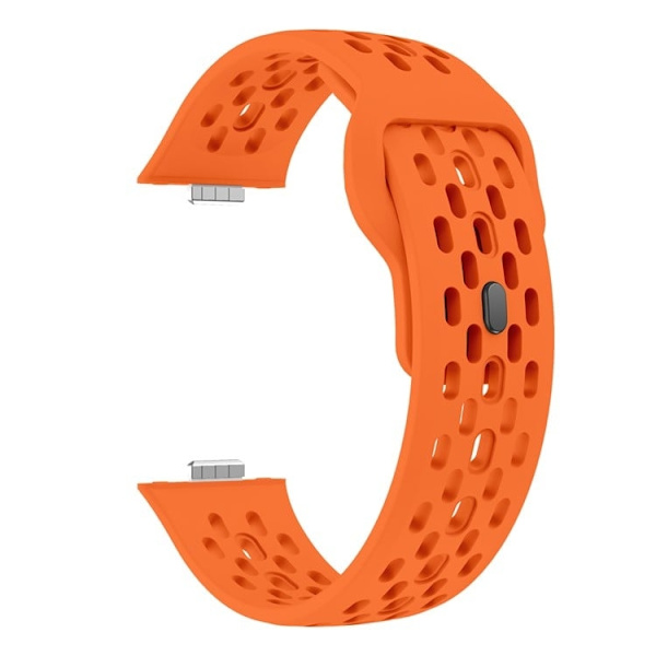 Huawei Watch Fit 4 / Fit 3 klockarmband med hål i silikon - Orange