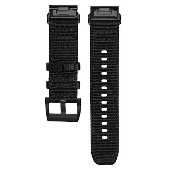 26 mm klockarmband för Garmin Tactix 8 AMOLED 51 mm / Fenix 8 51 mm / Fenix 7X Justerbart nylonarmband - Svart