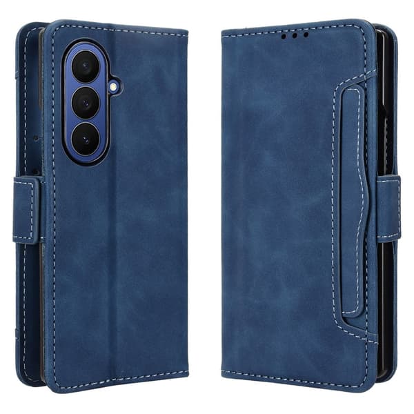 Modernt Samsung Galaxy Z Fold7 5G fodral med plånbok - Blå