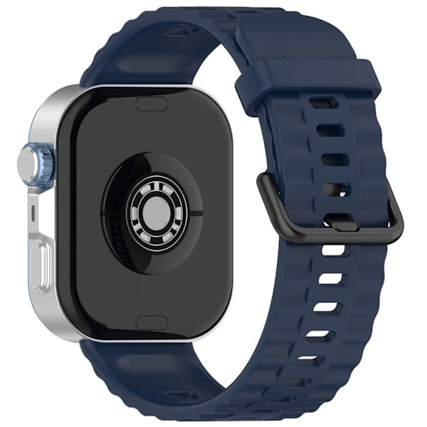 Silikonrem med svart spenne for Huawei Watch Fit 4 Pro / 4 / 3 Pustende klokkerem - Midnattsblå