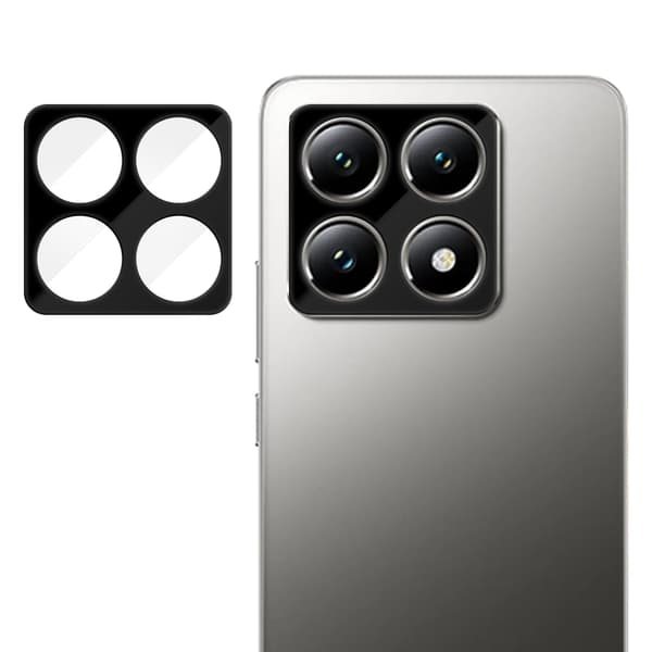 Xiaomi 14T:n koko kameran linssin suojaava silkkipainettu HD-sormenjälkienesto- ja AR-karkaistu lasi-suojakalvo - Musta