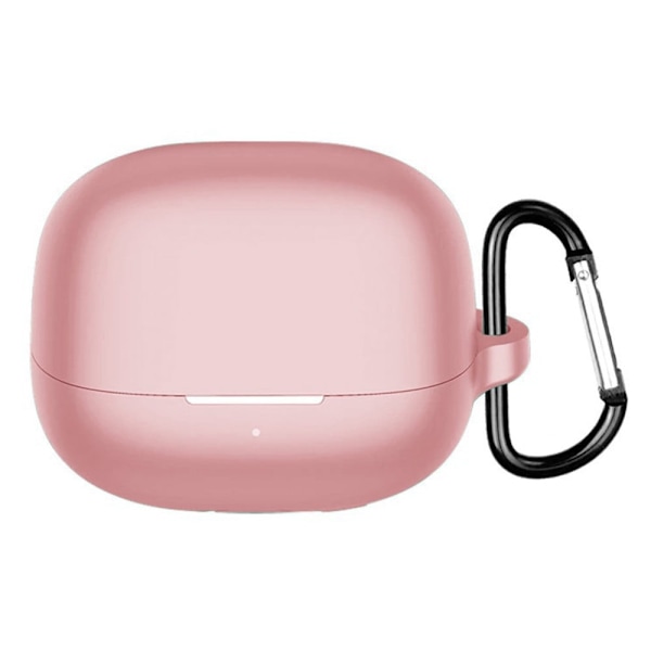 Xiaomi Redmi Buds 5 Pro silikonetui Trådløse øretelefoner Ripebestandig beskyttelsesdeksel med karabinkrok - Rosa