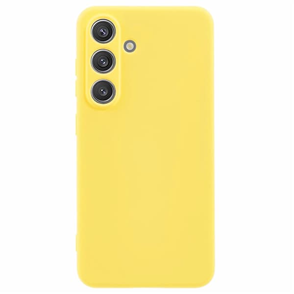 Mikrofiberforet blødt gummi Samsung Galaxy S26 Plus cover - Gul