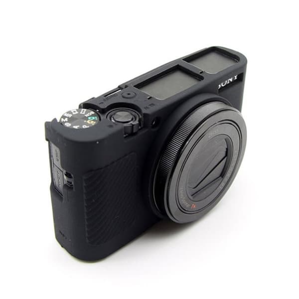 Sony RX100 III / IV/ IIV kameraskal mjukt skyddande silikon kamerahus - Svart