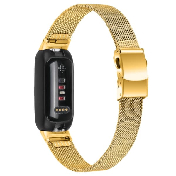 Fitbit Inspire 3 milanese armband i rostfritt stål - Guld