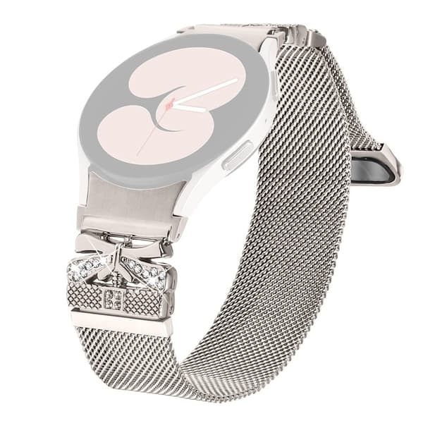 Värillinen metallirannekkeen pikavapautusliitin Samsung Galaxy Watch7 44 mm / 40 mm Milanese-rannekkeelle - Starlight
