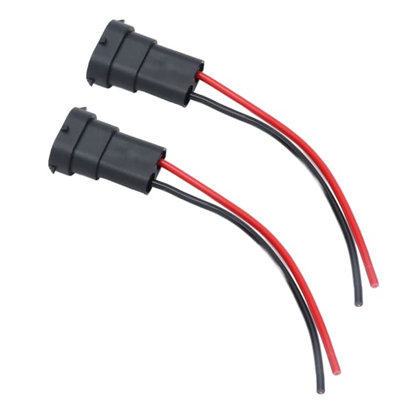 2-pack H11 H8 880 890 Strålkastaruttagsadapter, 12V Koppartrådskabel med hankontakt