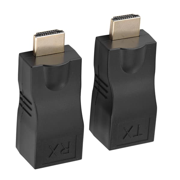 2x HDMI 30m till RJ45 nätverkskabel förlängare omvandlare repeater över CAT-5e CAT6
