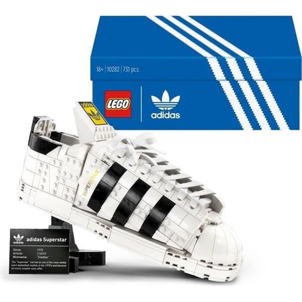 LEGO® 10282 Icons adidas Originals Superstar skoset, present till vuxna, displaybyggset