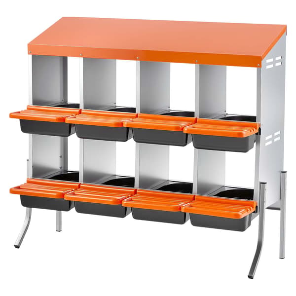 Hönsrede, 106x52.5x99 cm, Orange, Galvaniserat stål
