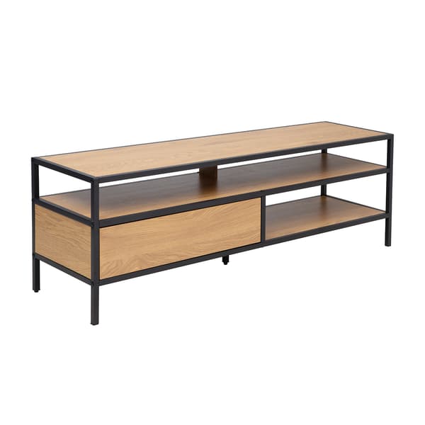 TV-bord HEDVIG 120x33x40 cm Ask Sort