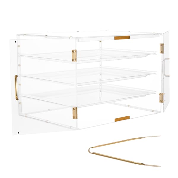 Bageridisk, 570x455x405 mm, Klar, Akryl