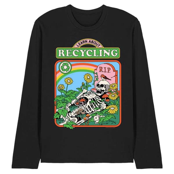 Steven Rhodes Unisex Vuxen Långärmad T-shirt Lär Dig om Återvinning