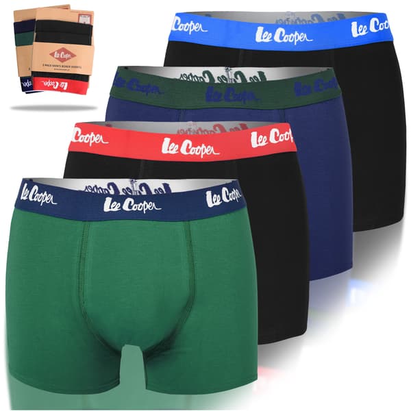 LEE COOPER underkläder boxershorts herr, 4 pack bomull stretch färgmix L