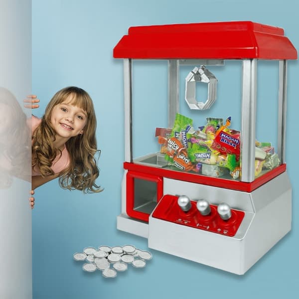 Godterimaskin m/gripeklo, lys &amp; lyd – Candy Grabber