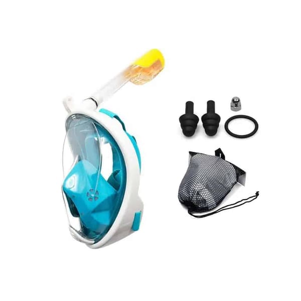 Snorkelmask for children and adults with snorkel and 180-degree view