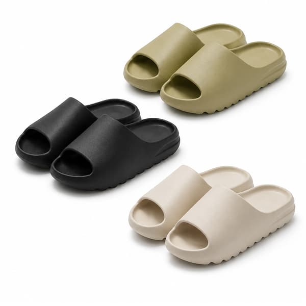 Slippers - Soft and non-slip - black, green or white -
