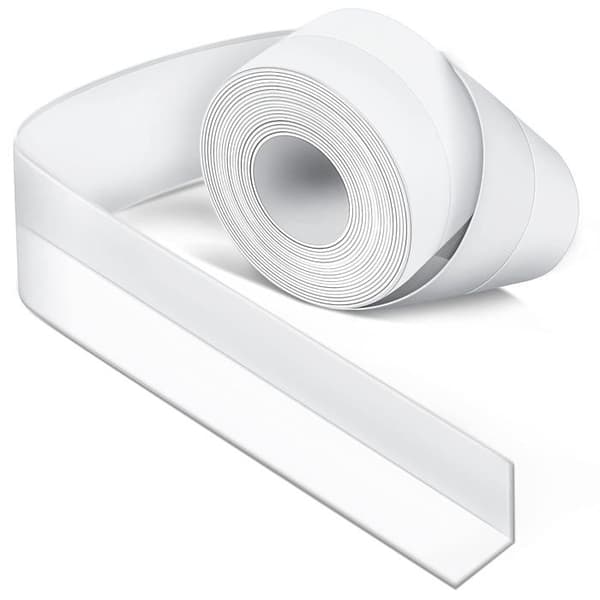 Tätning - Vit silikon - 38 mm bred - 3,2 m - Antimögel och vattentät