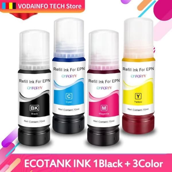 104 522 lataus värikasetti Epson EcoTank ET-2710 ET-2711 ET-2712 ET-2714 ET-2715 ET-2720 ET-2726 ET-4700 Jet [076CAAF]