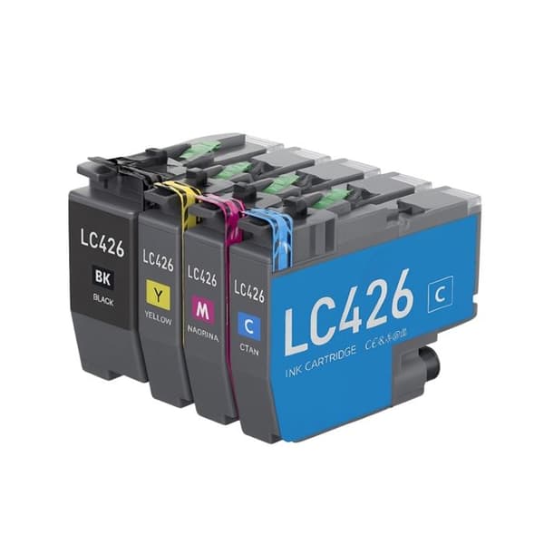 Pack med 4 kompatibla BROTHER LC426XL patroner för skrivare MFC J4335DW, J4340DW, J4540DW, J4540DWXL