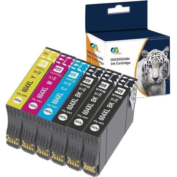 604XL Kompatibla patroner för Epson 604 XL för patron för Epson Expression Home XP-2200 XP-2205 XP-3200 XP-4200 6Pack