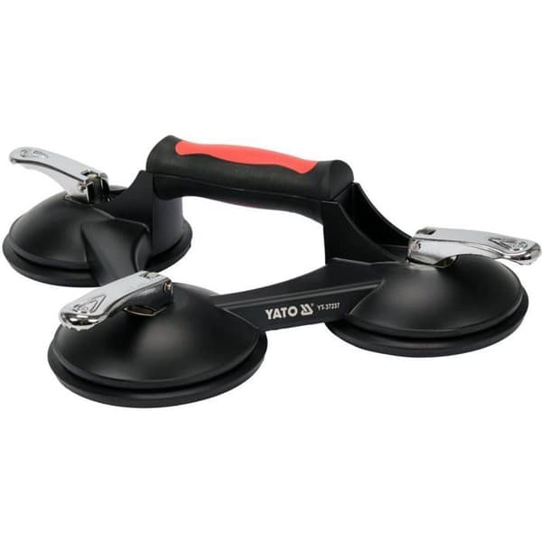 Transportværktøj - YATO - YT-37237 - Ergonomisk tredobbelt håndtag - Gummisugere - Kapacitet 190 kg