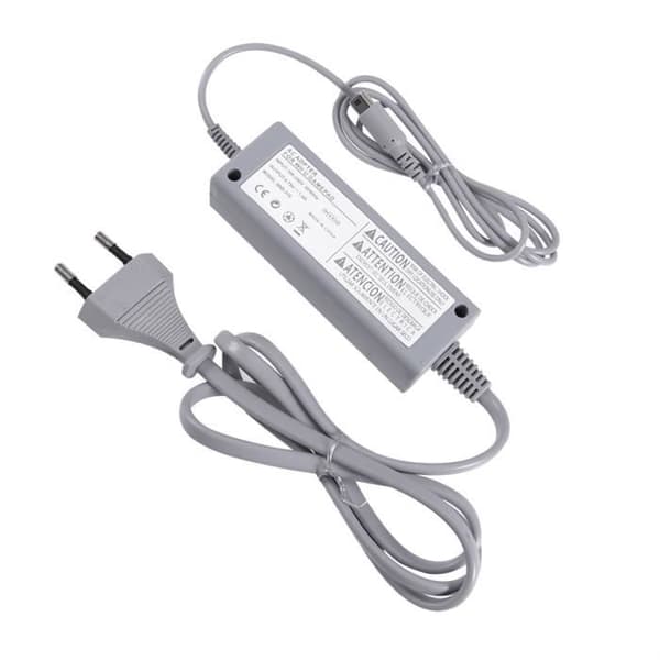 Strømforsyning - Nintendo - Wii U Gamepad - Grå - 100-240V - Kortslutningsbeskyttelse