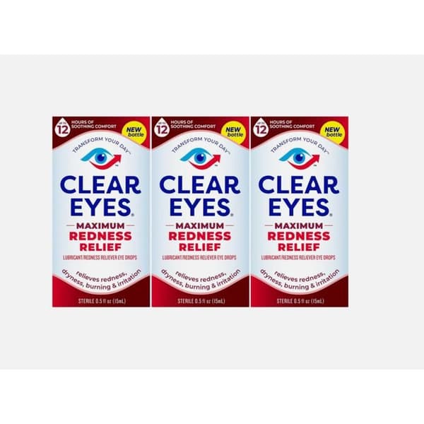 Ögonpenna - CLEAR EYES - Liquides Clear Eyes - Röd krita 15 ml - Vattentålig - Lot 3