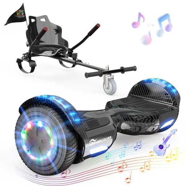 EVERCROSS TECH XP9 Hoverboard 2x110W 36V 4Ah ABS+PC svart