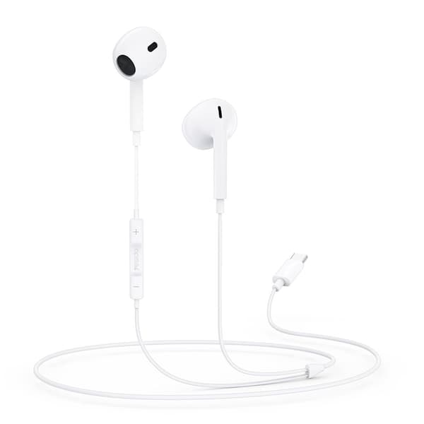 Yesido YH38 bedrade USB-C in-ear koptelefoon – wit
