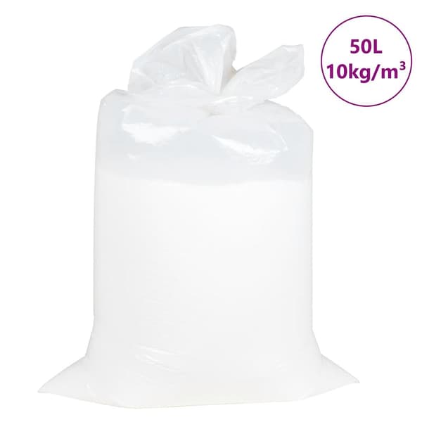 vidaXL Sittepose fylling EPS 50 L hvit 10 kg/m³