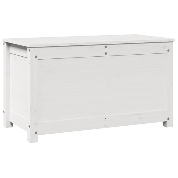 vidaXL Förvaringslåda vit 80x40x45,5 cm massiv furu