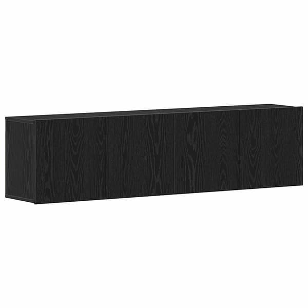vidaXL TV-skap 2 stk svart eik 160x30x41 cm konstruert tre