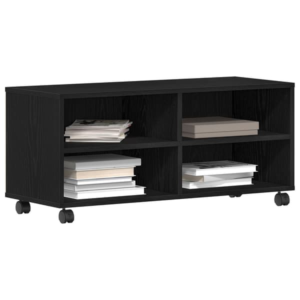 vidaXL TV-skap Svart 90 x 35 x 40.5 cm Konstruert tre