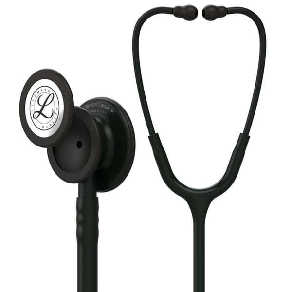 Littmann Classic III 5803 Noir – Dubbel Pavillon, Justerbar Membran, Vuxen och Barn, Stetoskop