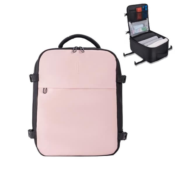 Ryggsäck 40x30x20cm - CELIMS | Handbagage | Vattentät | Rosa