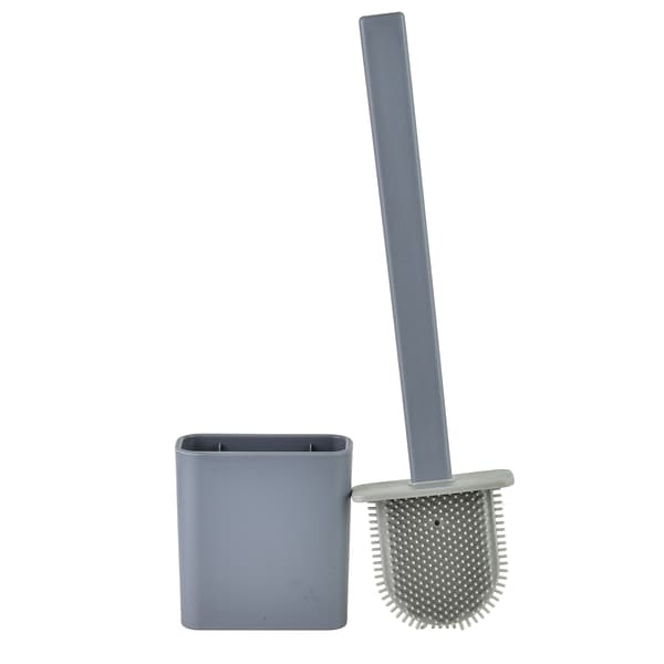 Toalettborste TPR Bathlab EDA Silicone 10x4x36 grå 1pc