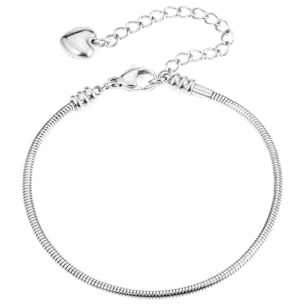 Pulsera Pandora con base de corazón modular Pulsera Trusky