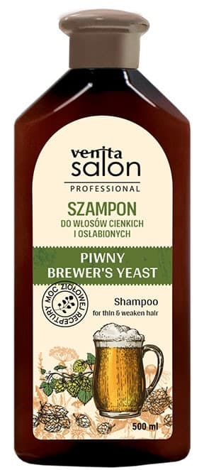 VENITA Salon Professionel Ølshampoo til tyndt og svækket hår 500 ml