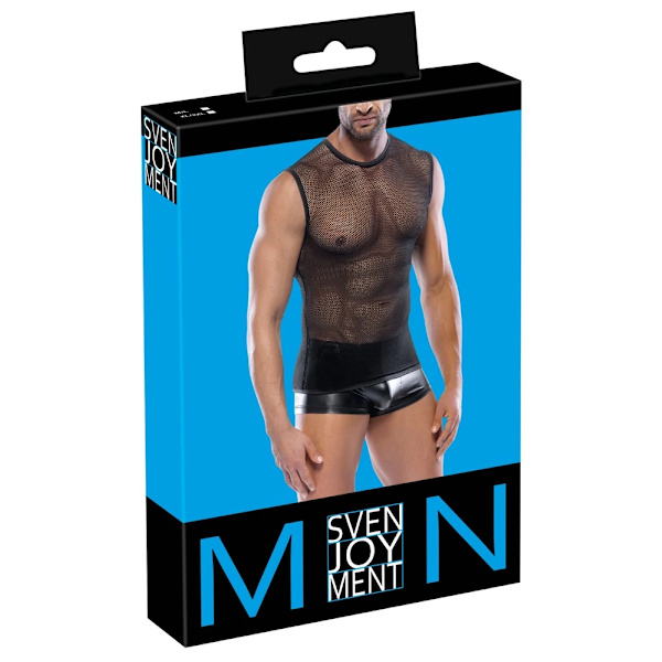 Svenjoyment Herrlinne i Tjockt Mesh, Svart ML