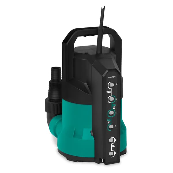 VONROC dränkbar pump 550W 17 000 l/h med sensor och plansugning