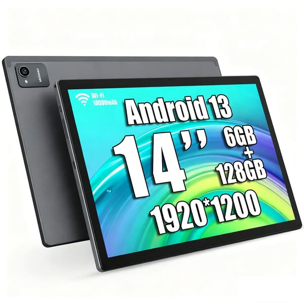 MESWAO  B2  14" Surfplatta  Android 14   1920x1200 IPS 6+128GB  10000mAh  32MP Kamera  4 Högtalare