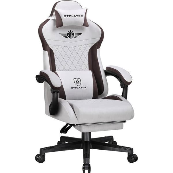 Ergonomisk gamingstol - GTPLAYER - GTPLAYER - Tyg - Ländryggsstöd - Belastning 150 kg