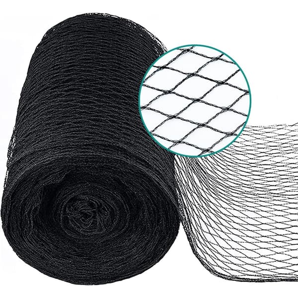 Damm-nät - finmaskigt - 30 g/m² - robust - väderbeständigt och UV-resistent - fågelskyddsnät - svart - 10 x 10 mm